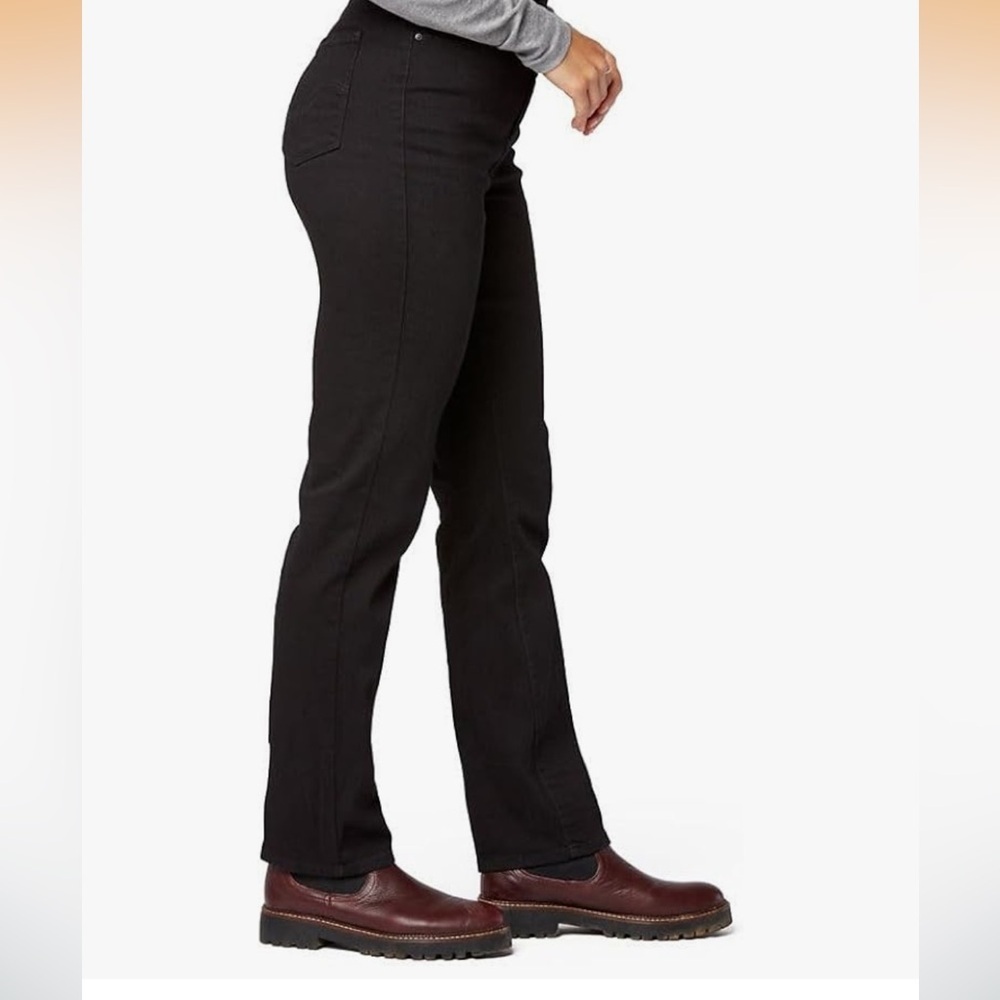NWT Levi Strauss Signature Black High-Rise Straight Jeans Size 20 - Picture 3 of 6